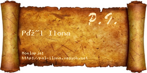 Pál Ilona névjegykártya